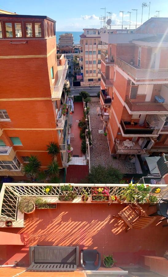 Ferienwohnung Penthouse Salus Sea View Terrace Lido di Ostia Exterior foto